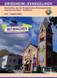 Gemeindebrief Griesheim Juni-August 2021